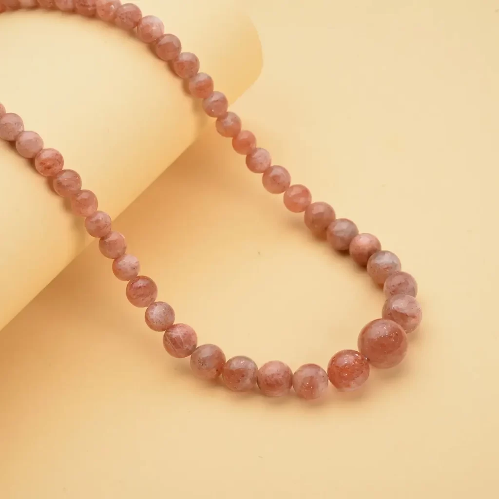 Tanzania Golden Sunstone Bead Necklace