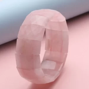 Galilea Rose Quartz Boho Block Bracelet