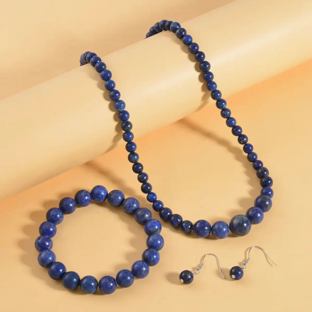 Lapis Lazuli Beaded Stretch Bracelet