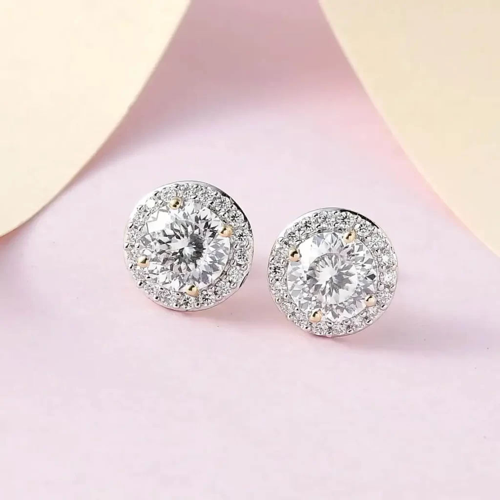 Moissanite  Tenniscore Earrings