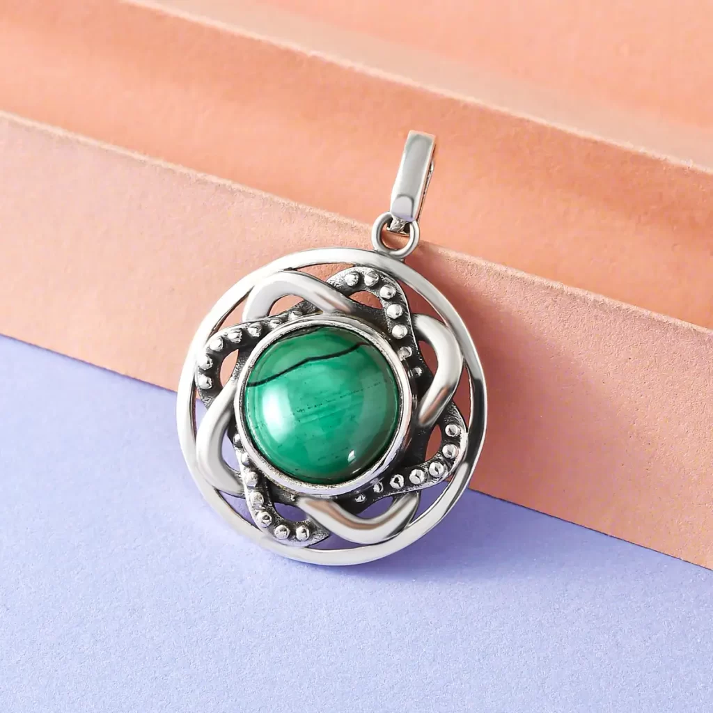 Malachite Spiritual meaning pendant