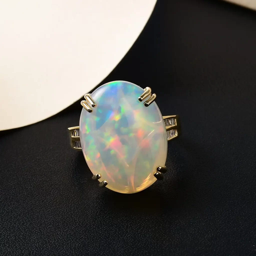 how to clean opal ring AAA Ethiopian Welo Opal gold ring