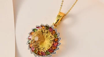 Citrine metaphysical properties- Real citrine necklace Starburst Cut Brazilian Citrine metaphysical properties