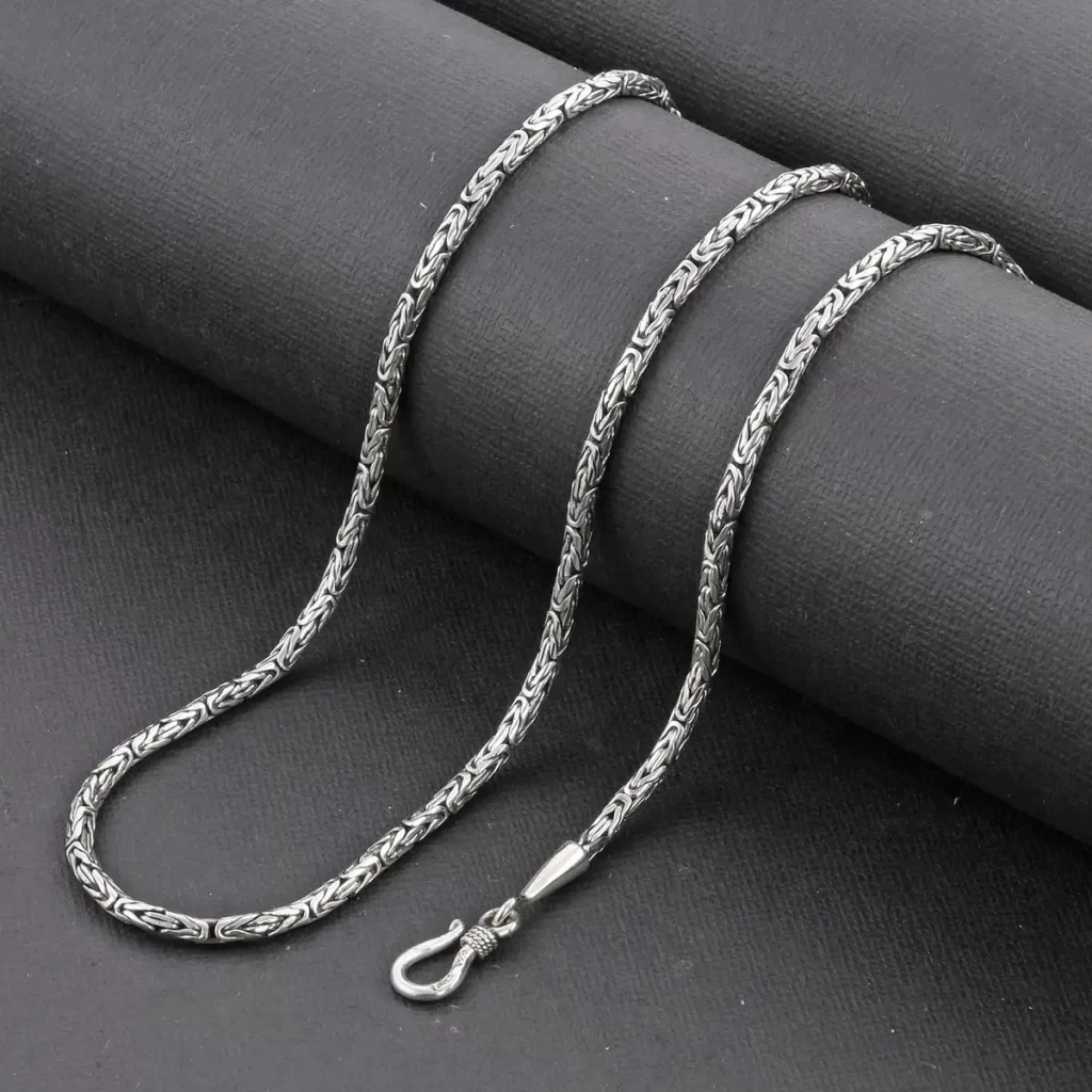 Sterling silver chain Bali Legacy Borobudur Chain