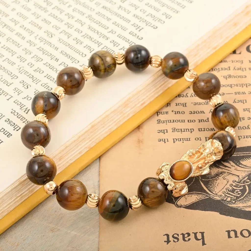 Manifesting tools Pixiu Feng Shui Yellow Tiger's Eye Bracelet