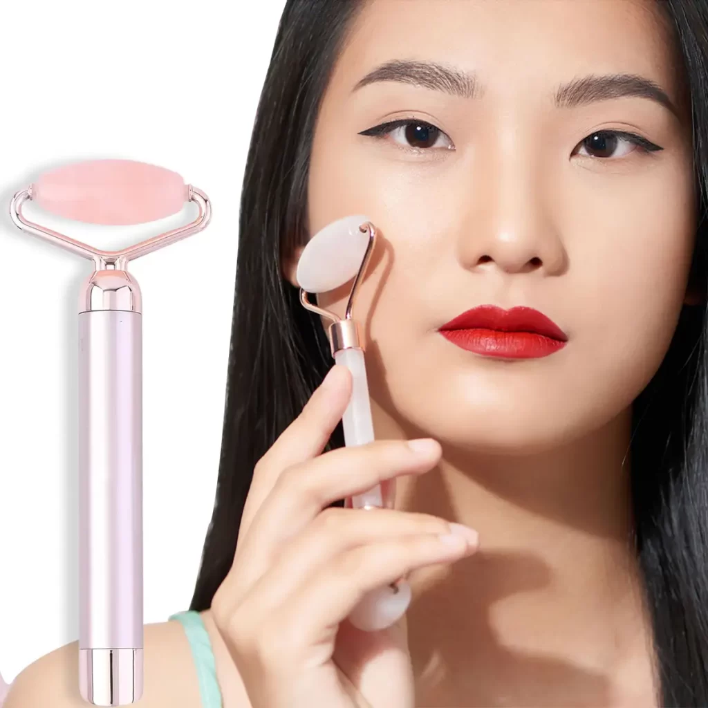 best crystals for skin rose quartz facial Massager